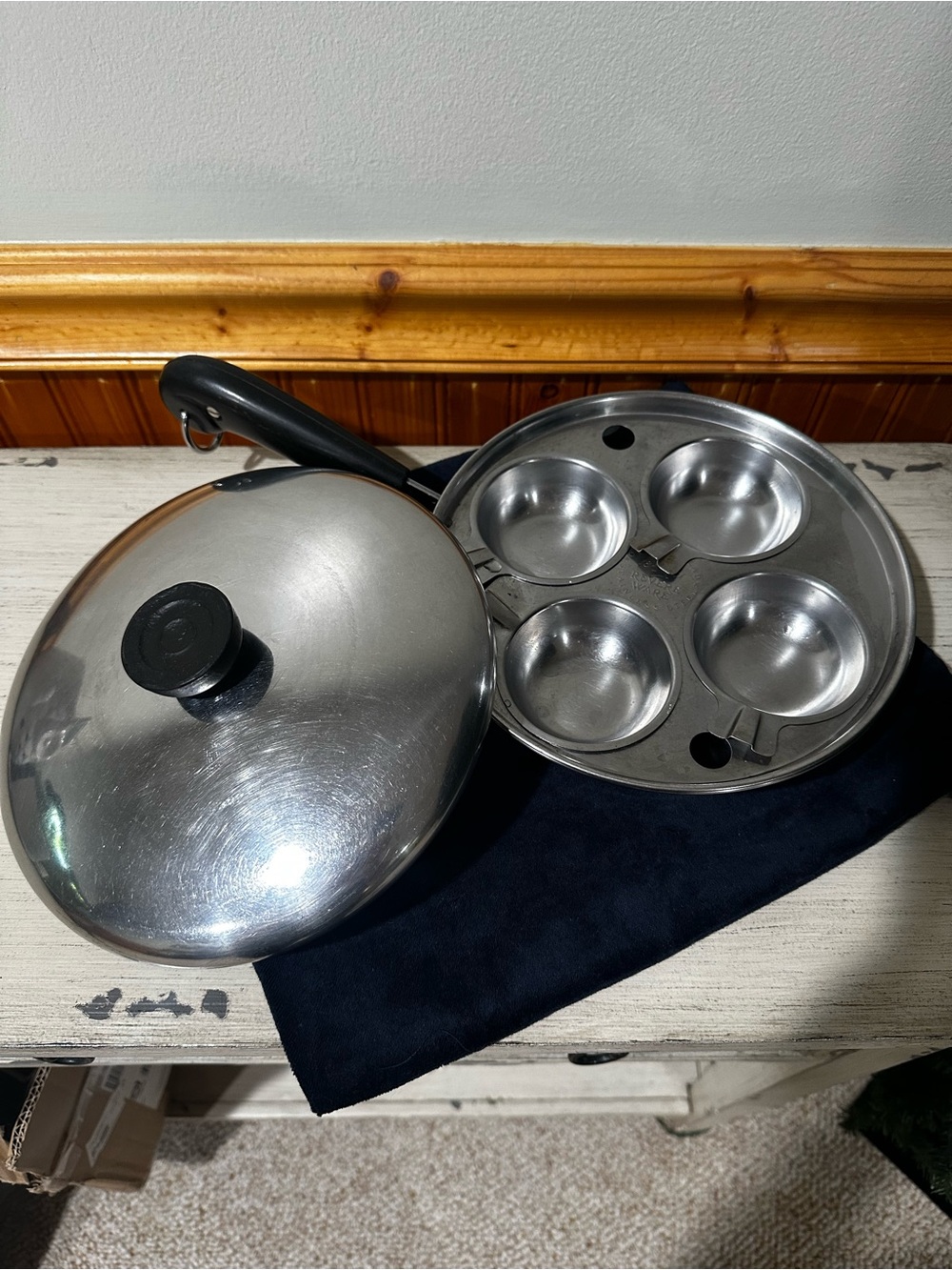 Revere Ware Egg Poacher Pre 1968 Copper Clad Pan